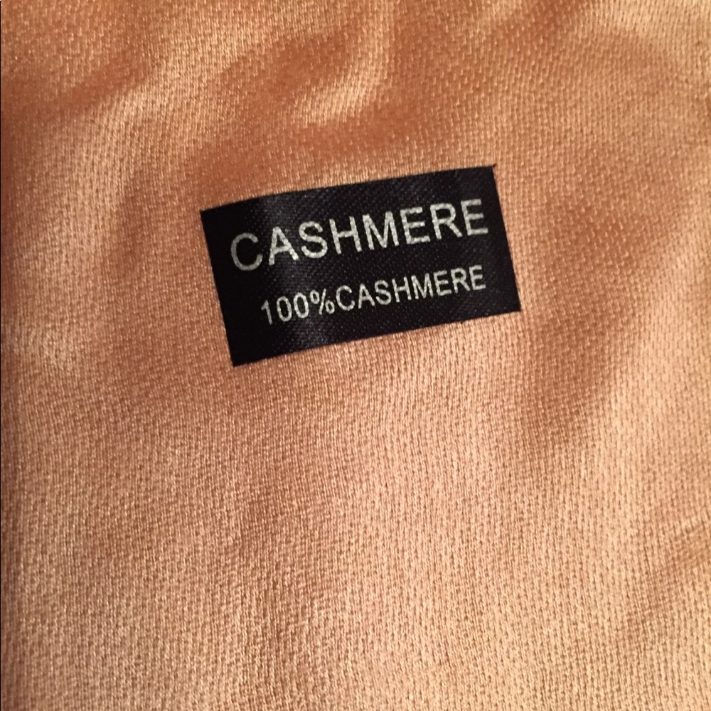 Cashmere Salmon color 75”length 30”width Scarf